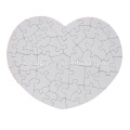 Best Pice sublimation puzzle en blanc - forme du coeur / forme carrée